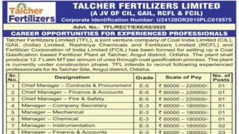 TFL Recruitment 2026 for 11 Managers, Chief Managers and Other Posts