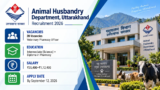 Uttarakhand Animal Husbandry Recruitment 2026 Announced for 28 Veterinary Pharmacy Officer Vacancies, Apply Offline by September 12