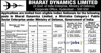 BDL Recruitment 2026 for 150+ Apprentice & Other Posts at Bharat Dynamics Limited