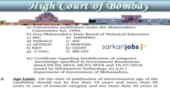 Bombay High Court Recruitment 2026 for 2380+ Clerk, Steno, Driver, Peon and Other Vacancies