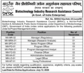 BIRAC Recruitment 2026: Apply 15 Managers, Program Officers & Other Posts