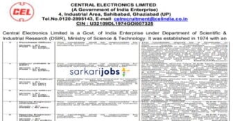 CEL Recruitment 2025 for 46+ Diploma Engineers, Technicians, Clerks, Operators, Drivers and Other Posts
