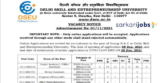DSEU Delhi Recruitment 2022 for 50+ Junior Assistants, Office Assistants, Office Superintendent, Program Officer and Other Vacancies