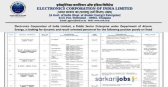 ECIL Recruitment 2023 for 410+ Apprentice, ITI & Other Posts at Electronics Corporation of India