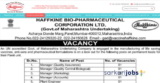 Haffkine BPCL Maharashtra Recruitment 2021 for Managers, Plant Engineer, QA, QC, Marketing & Accounts Vacancies