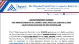 HPSCB Recruitment 2026 for 91 Junior Clerk Posts