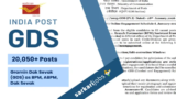 India Post Recruitment 2026: Apply to 20,050+ Branch Postmaster (BPM), Assistant Branch Postmaster (ABPM), and Dak Sevak, Staff Car Drivers and Other Posts @ indiapost.gov.in