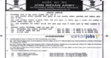 Indian Army SSC Tech & Non-Tech 2025 Recruitment Notification for October 2025 Exam Notification