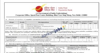 IPPB Recruitment 2025 for Officers and Other Posts