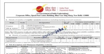 IPPB Recruitment 2025 for Consultants, Officers and Other Posts