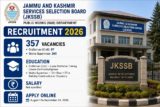 JKSSB PWD Recruitment 2026 Last Date Extended: Apply Online for 357 Draftsman and Works Supervisor Vacancies by September 24