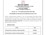 MECON Recruitment 2026 Notice Out for Deputy Manager, Manager and Senior Manager Vacancies, Grade-wise Salary Between ₹60,000–₹2,40,000,