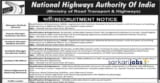 NHAI Recruitment 2025 for 80+ Group A / B / C and Other Vacancies