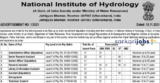 National Institute of Hydrology (NIH) Recruitment 2026 for Project Scientist-I and Other Posts