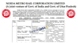 Noida Metro NMRC Recruitment 2026 for Assistant Managers, Deputy Managers, Sr Section Officer and Other Vacancies