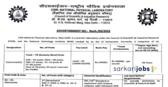 NPL Recruitment 2026 for 20+ Technicians and Other Posts