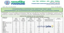 POWERGRID Recruitment 2025 for 2000+ Apprentice, Engineer Trainee / ET GATE 2026 & Other Posts @ powergrid.in Career