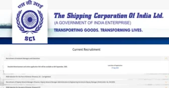 Shipping Corporation of India Recruitment 2025: Apply Online for 75+ Assistant Managers, Executives and Other Posts