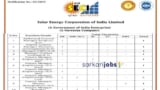 SECI Recruitment 2025: Apply Online for Managers, Deputy Managers, Engineers, Jr Supervisors & Other Posts