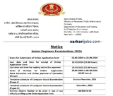 SSC JE Recruitment 2026 Notice Out: Apply to 1,748 Junior Engineer and Scientific Assistant Vacancies by September 22